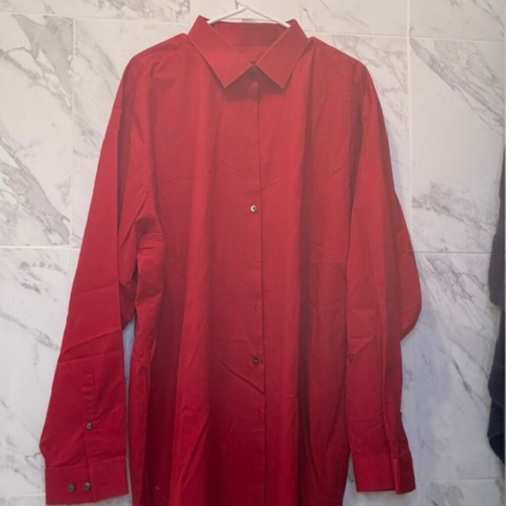 Big & Tall J. Ferrar Long Sleeve Button Dress Shirt